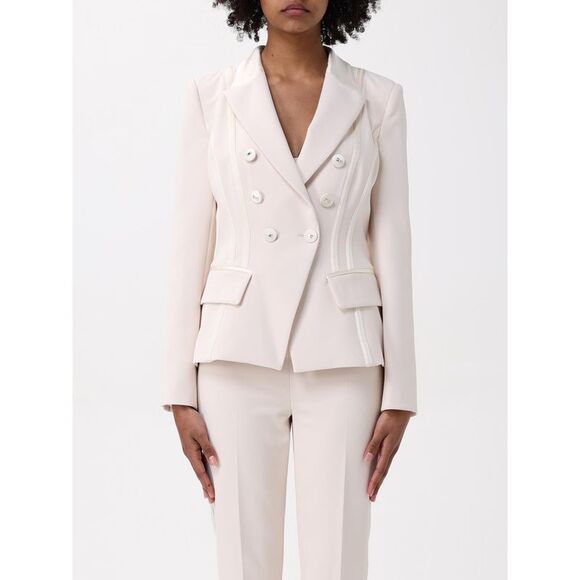Elisabetta Franchi Jacket Woman Yellow Cream